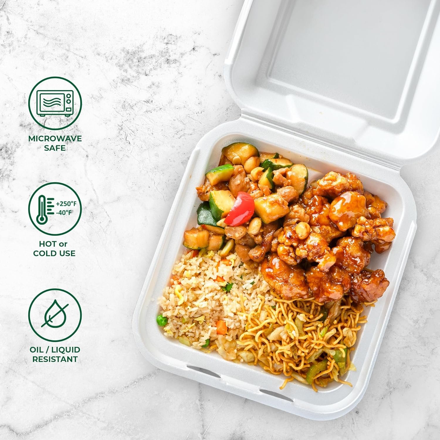 Produttore di Contenitori per Alimenti a Guscio Compostabili 8x8