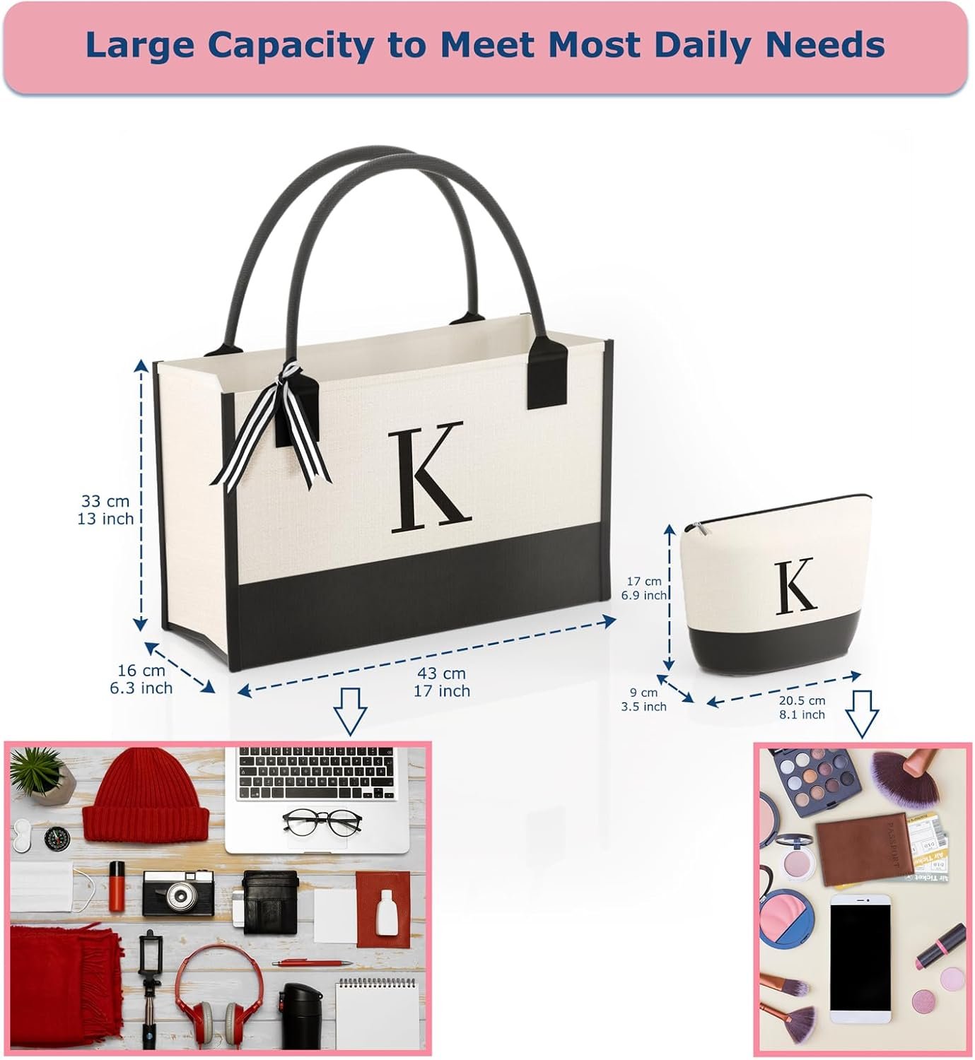 Produttore di Borse Tote in Tela con Logo Personalizzato e Tasche con Zip Marchio Bianco Regalo Ideale per Mamma Insegnante Sorella Produttore di Borse Tote in Tela con Logo Personalizzato e Tasche con Zip Marchio Bianco Regalo Ideale per Mamma Insegnante Sorella