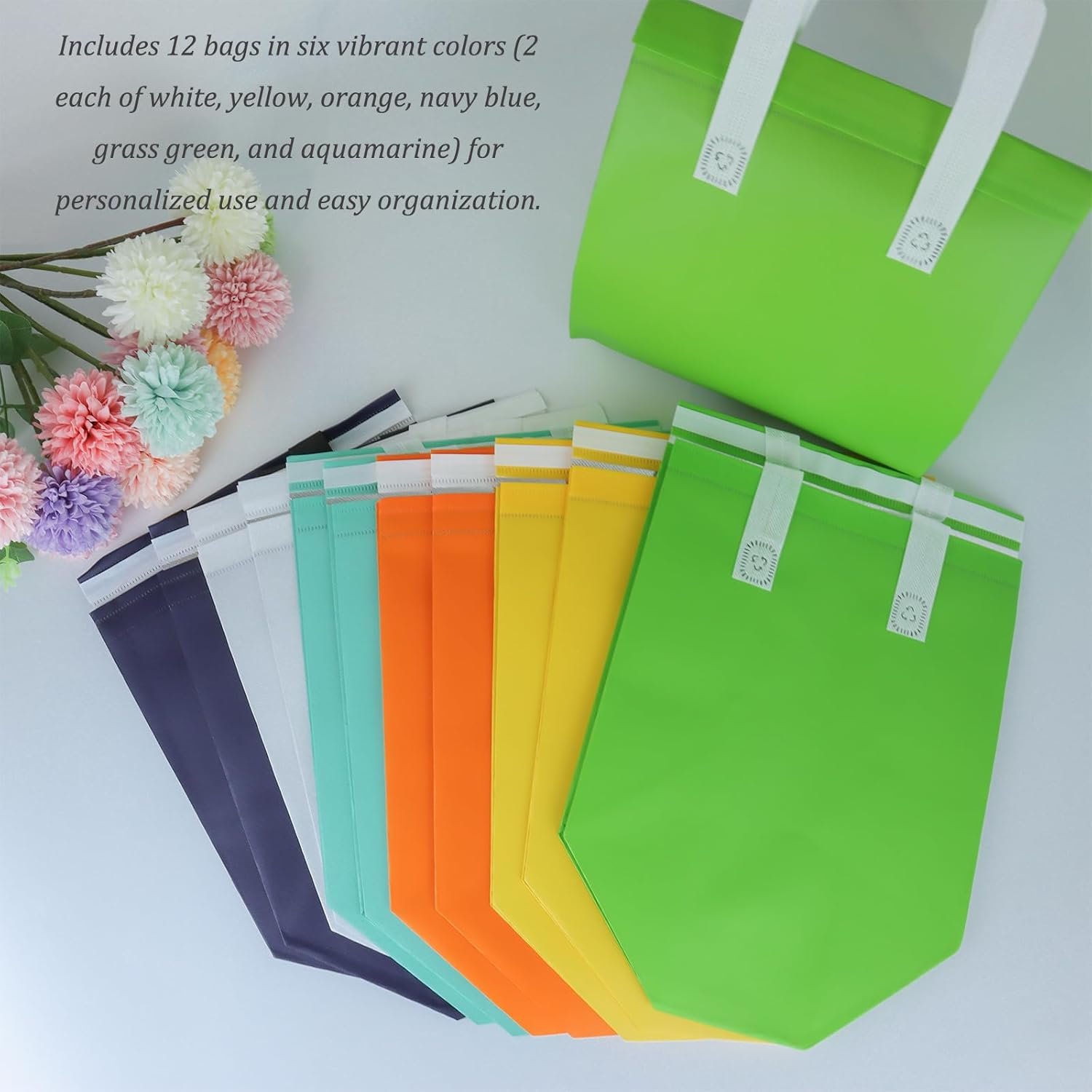 Logo Personalizzato Borse Termiche Isolate Monouso Take Away 12 Pezzi Marchio Bianco per Caffè Tè al Latte Bevande Calde Fredde Cibi Freschi Delivery Fornitore (6 Colori)