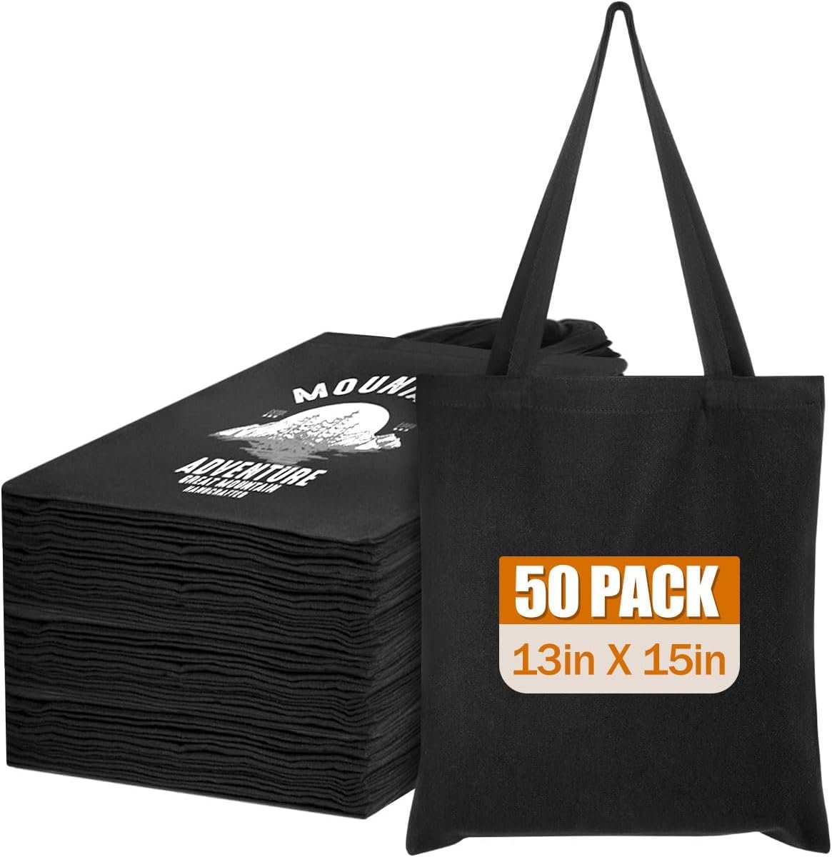 Logo Personalizzato Borse Tote Canvas All'ingrosso Marchio Bianco 13x15 Pollici 10oz Lavabili per Progetti DIY e Spesa dal Fornitore