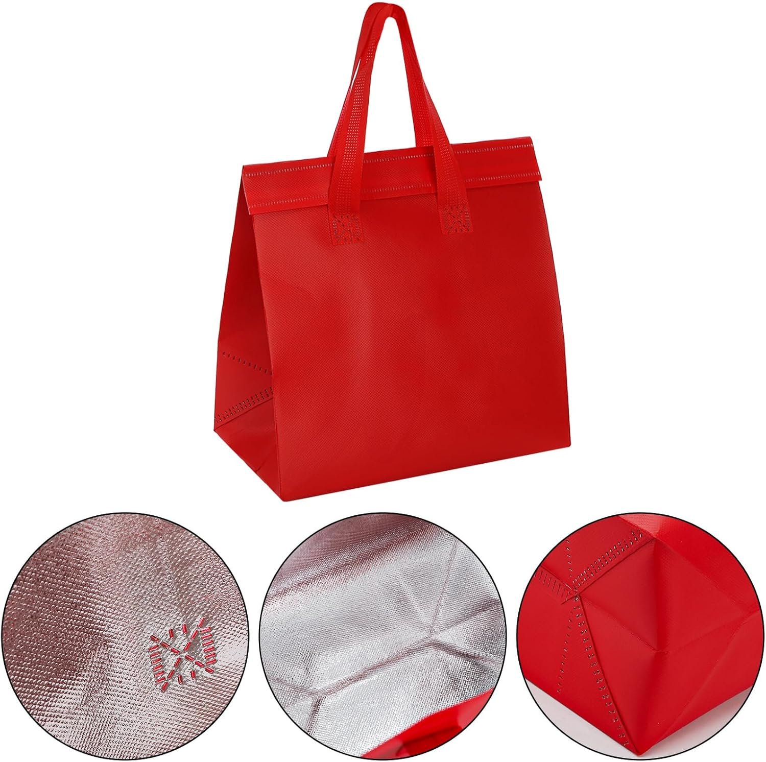 Produttore di Borse Termiche Isolate per Asporto con Logo Personalizzato Set da 60 Piccole per Cibi Caldo/Freddo/Surgelati Delivery Marchio Bianco 23,6x14,5x23,6 cm Produttore di Borse Termiche Isolate per Asporto con Logo Personalizzato Set da 60 Piccole per Cibi Caldo/Freddo/Surgelati Delivery Marchio Bianco 23,6x14,5x23,6 cm