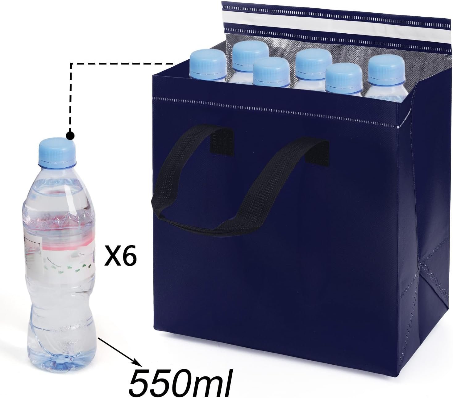 Produttore di Borse Termiche Isolate per Asporto con Logo Personalizzato Set da 60 Piccole per Cibi Caldo/Freddo/Surgelati Delivery Marchio Bianco 23,6x14,5x23,6 cm Produttore di Borse Termiche Isolate per Asporto con Logo Personalizzato Set da 60 Piccole per Cibi Caldo/Freddo/Surgelati Delivery Marchio Bianco 23,6x14,5x23,6 cm