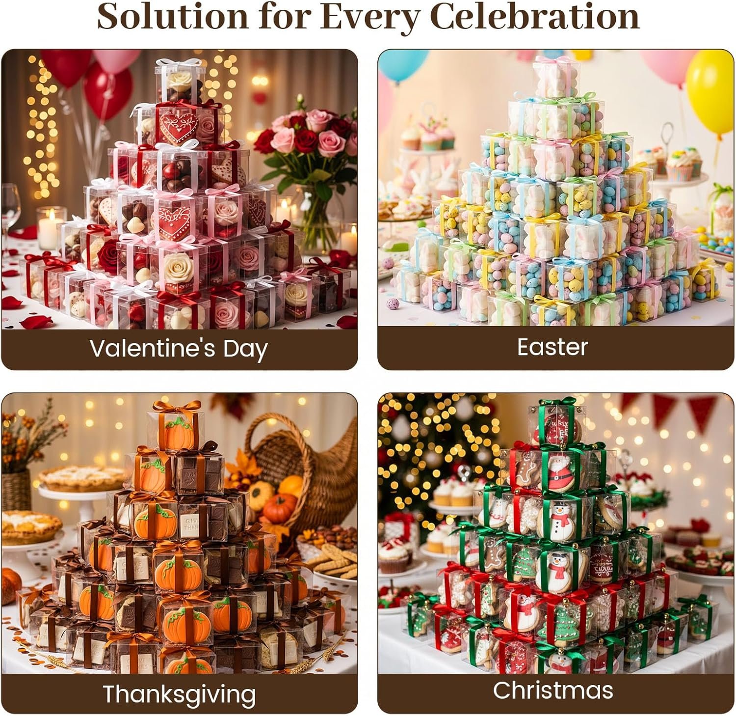 Produttore scatoline portaconfetti trasparenti 100 pz cubo piccole 2x2x2 pollici per caramelle macaron gioielli bomboniere matrimonio compleanno baby shower con logo personalizzato marchio bianco Produttore scatoline portaconfetti trasparenti 100 pz cubo piccole 2x2x2 pollici per caramelle macaron gioielli bomboniere matrimonio compleanno baby shower con logo personalizzato marchio bianco