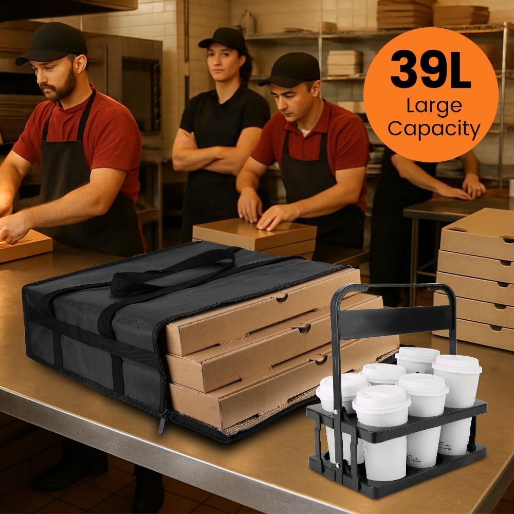 Logo Personalizzato Borse Termiche Isolate per Consegne Pizza e Porta Bevande Plastica Portatile 20