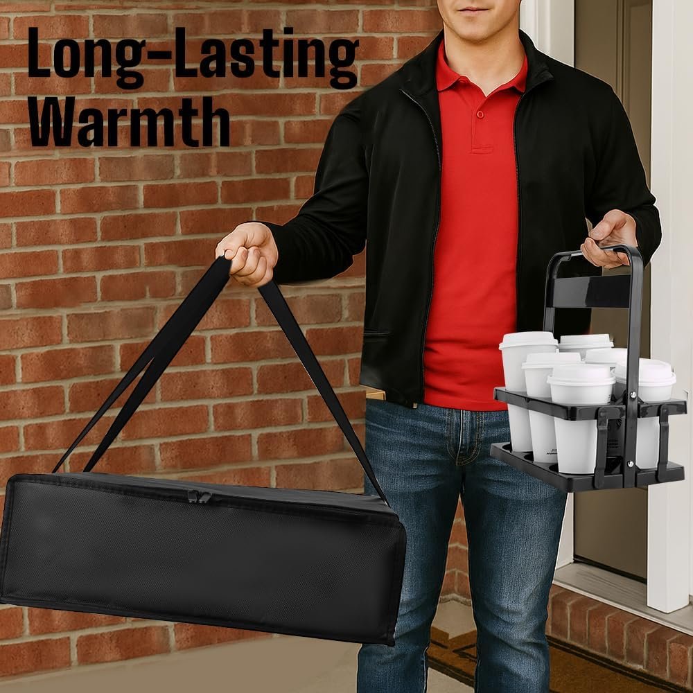 Logo Personalizzato Borse Termiche Isolate per Consegne Pizza e Porta Bevande Plastica Portatile 20