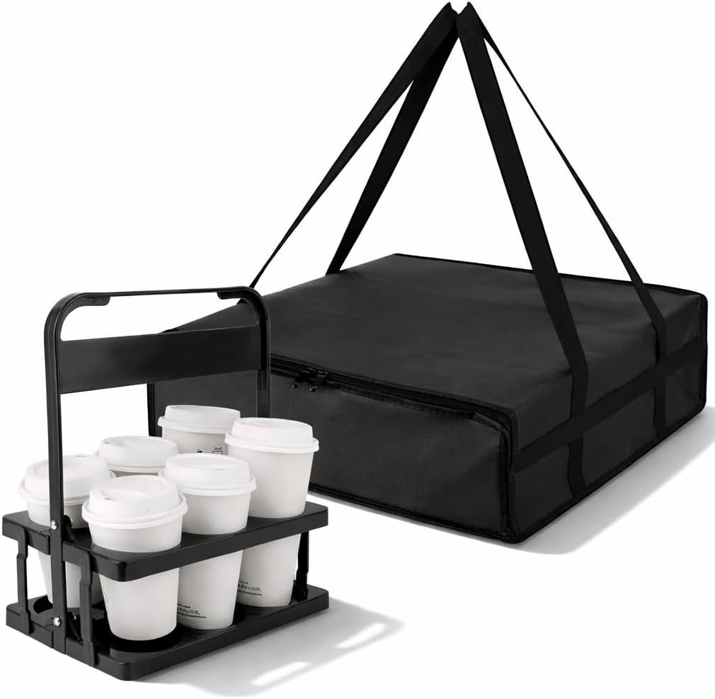 Logo Personalizzato Borse Termiche Isolate per Consegne Pizza e Porta Bevande Plastica Portatile 20" x 20" x 6" dal Fornitore Contenitore Cibi Caldi Freddi Marchio Bianco Grande per Catering 1 Unità