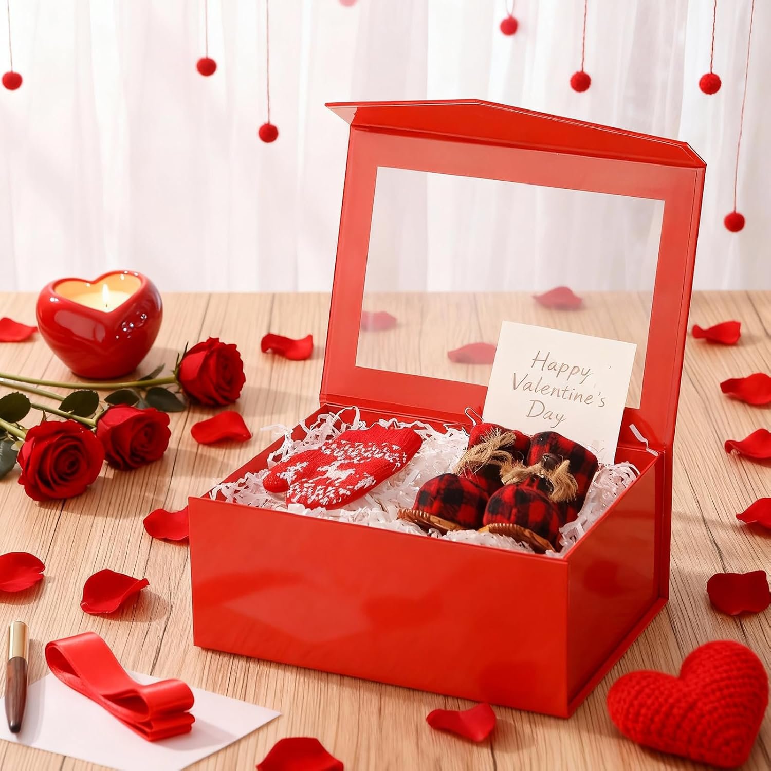 Fabbrica Scatole Regalo Rosse con Logo Personalizzato 5 Pezzi Finestra Trasparente 9x6,5x3,8 Pollici Coperchio Magnetico Lucido per Proposte Damigelle Natale Nastri Biglietti Marchio Bianco Fabbrica Scatole Regalo Rosse con Logo Personalizzato 5 Pezzi Finestra Trasparente 9x6,5x3,8 Pollici Coperchio Magnetico Lucido per Proposte Damigelle Natale Nastri Biglietti Marchio Bianco