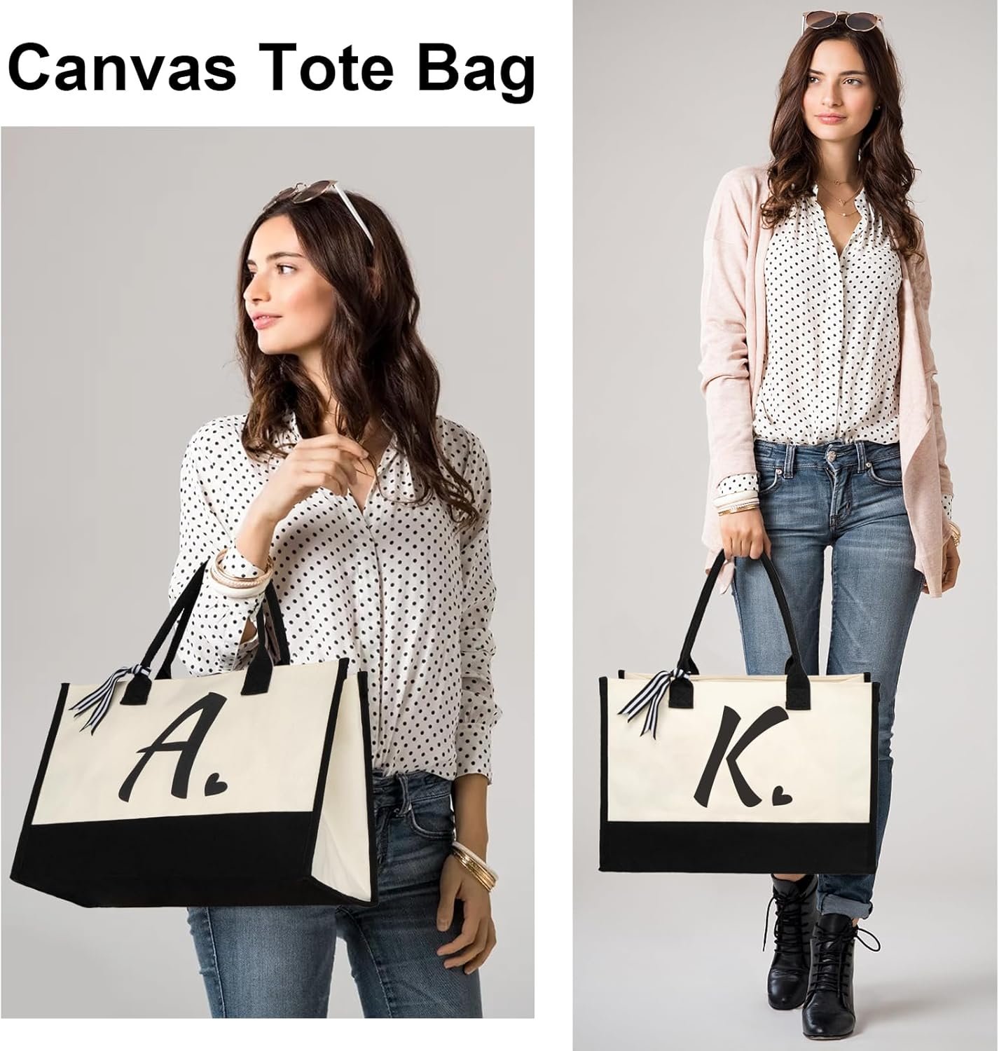 Fornitore Borse Tote Canvas con Logo Personalizzato Iniziale Iuta Spiaggia Regalo Donne Vacanze Compleanni Amici Nozze Capodanno Marchio Bianco