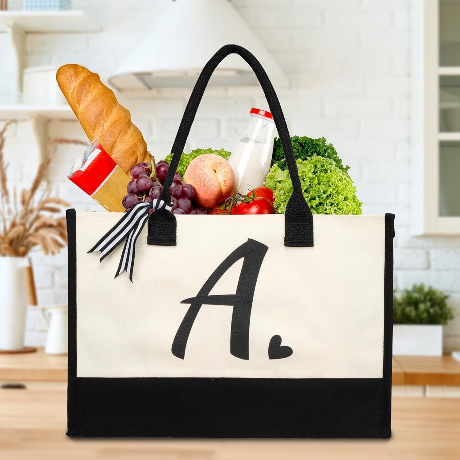 Fornitore Borse Tote Canvas con Logo Personalizzato Iniziale Iuta Spiaggia Regalo Donne Vacanze Compleanni Amici Nozze Capodanno Marchio Bianco
