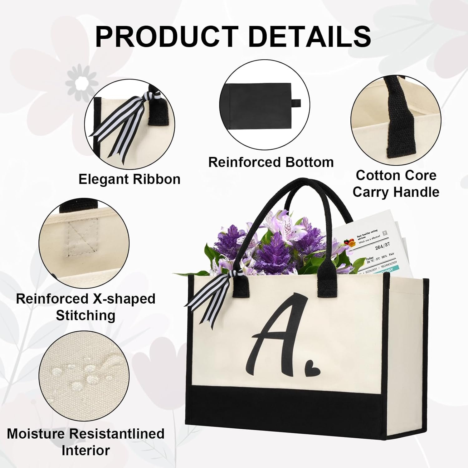 Fornitore Borse Tote Canvas con Logo Personalizzato Iniziale Iuta Spiaggia Regalo Donne Vacanze Compleanni Amici Nozze Capodanno Marchio Bianco