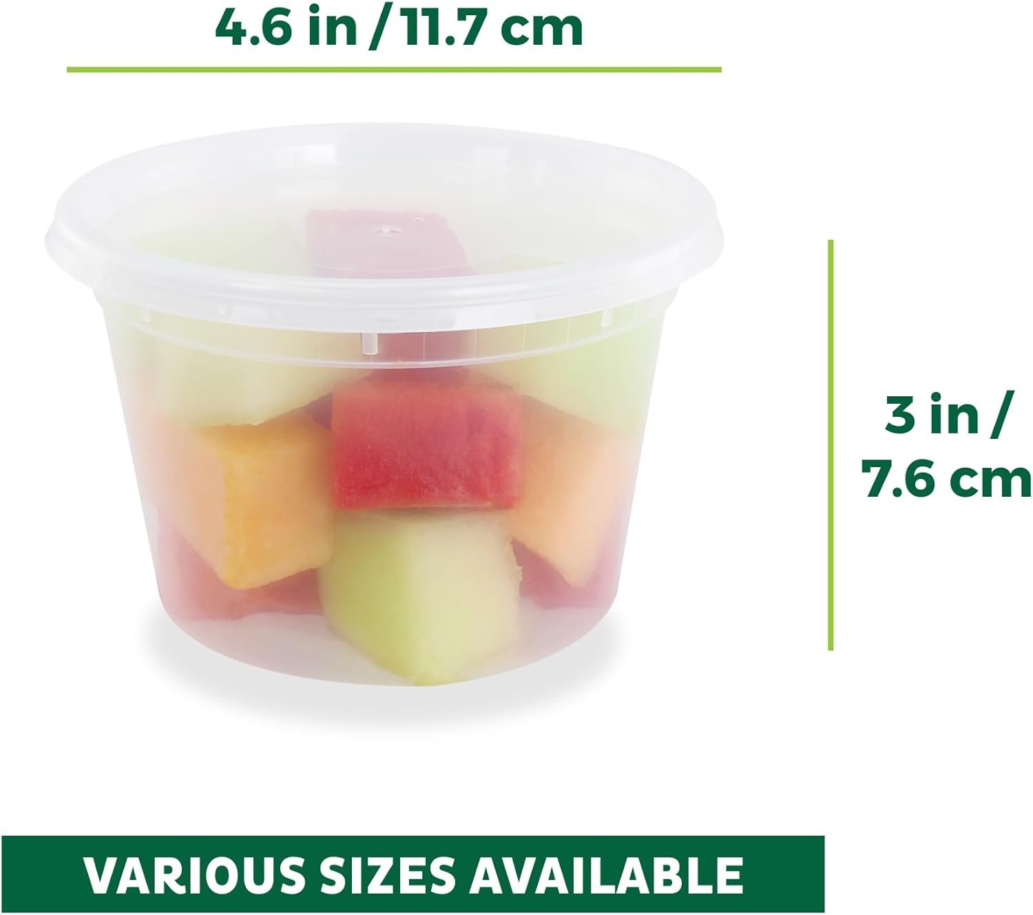 Produttore di Contenitori per Alimenti [50 Set] 16 oz in Plastica con Coperchi per Slime Zuppe Preparazione Pasti con Logo Personalizzato Senza BPA Impilabili Ermetici Idonei Microonde Lavastoviglie Congelatore Marchio Bianco