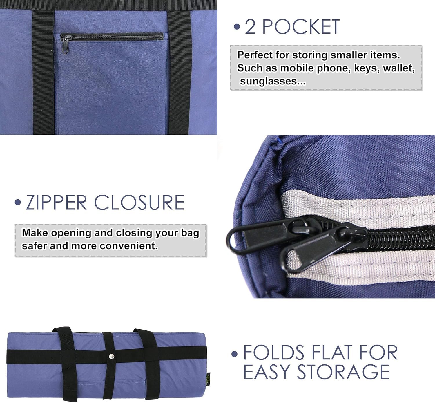 Fornitore Borsa Termica Morbida Isolante Tote Portatile Grande per Spiaggia Viaggi Spesa Pranzo con Logo Personalizzato Maniglia Cerniera Superiore Pieghevole Impermeabile Consegne Blu Navy Marchio Bianco