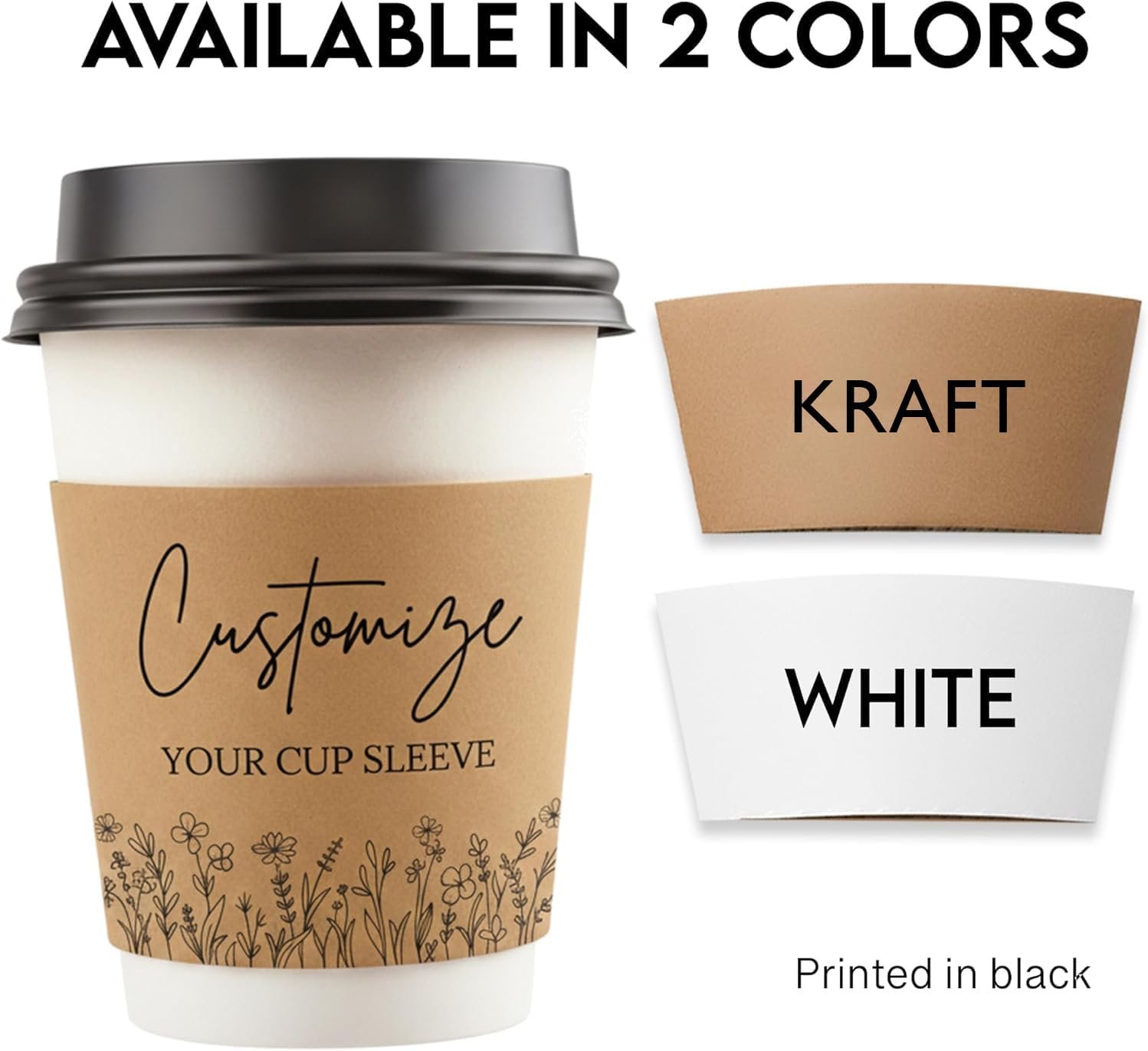 Copritazza con Logo Personalizzato in Carta Kraft Bianco Monouso – Isolanti per Bevande Calde e Fredde Marchio Bianco Ideali per Bar e Feste dal Fornitore (25, 50, 100)