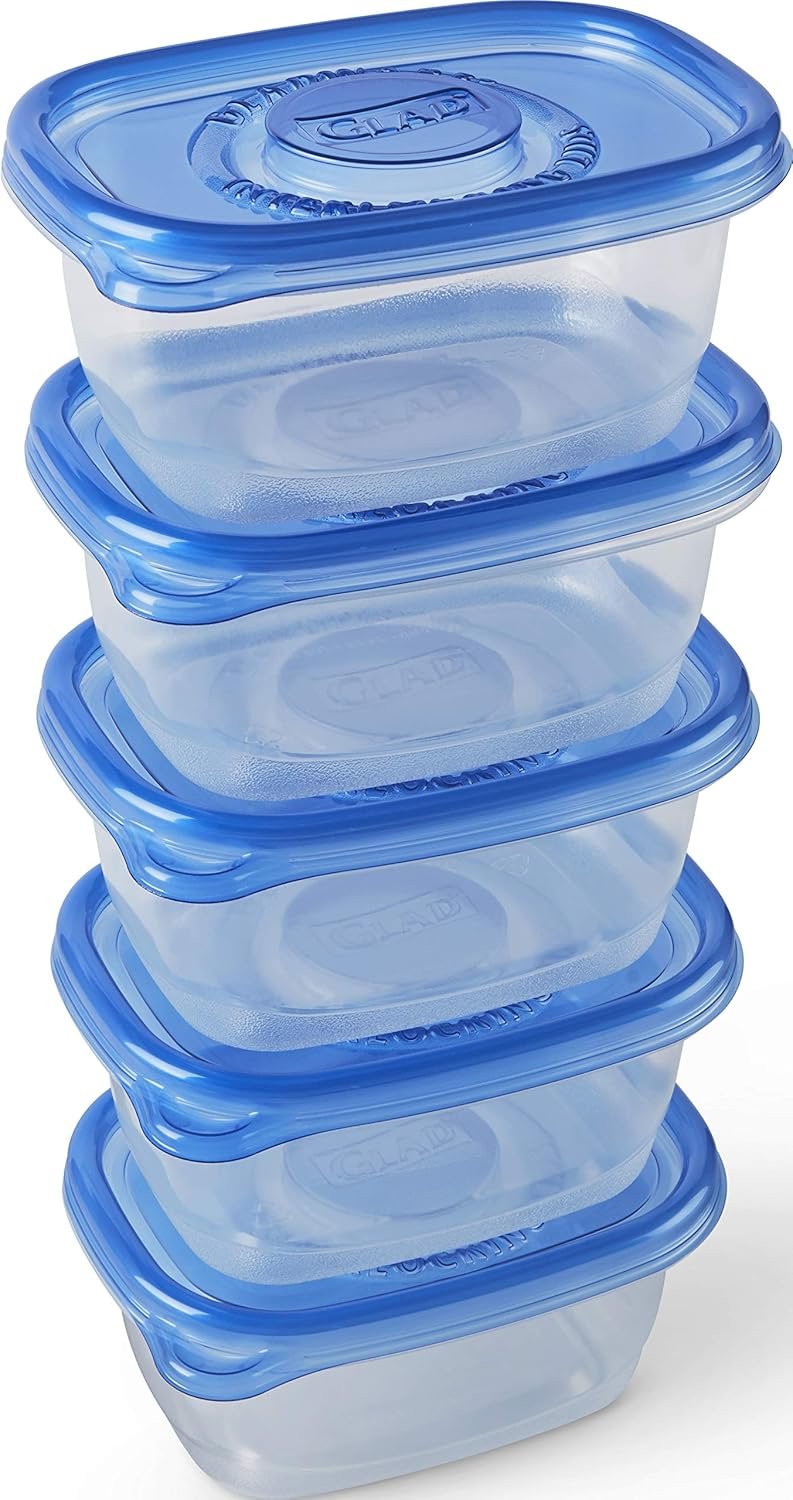 Produttore Contenitori Rettangolari Medi per Alimenti con Coperchi in Plastica Senza BPA Ermetici Resistenti alle Perdite per Zuppe Insalate e Preparazione Pasti Adatti a Microonde Lavastoviglie Congelatore 24 Oz Confezione da 5 con Logo Personalizzato per Marchio Bianco