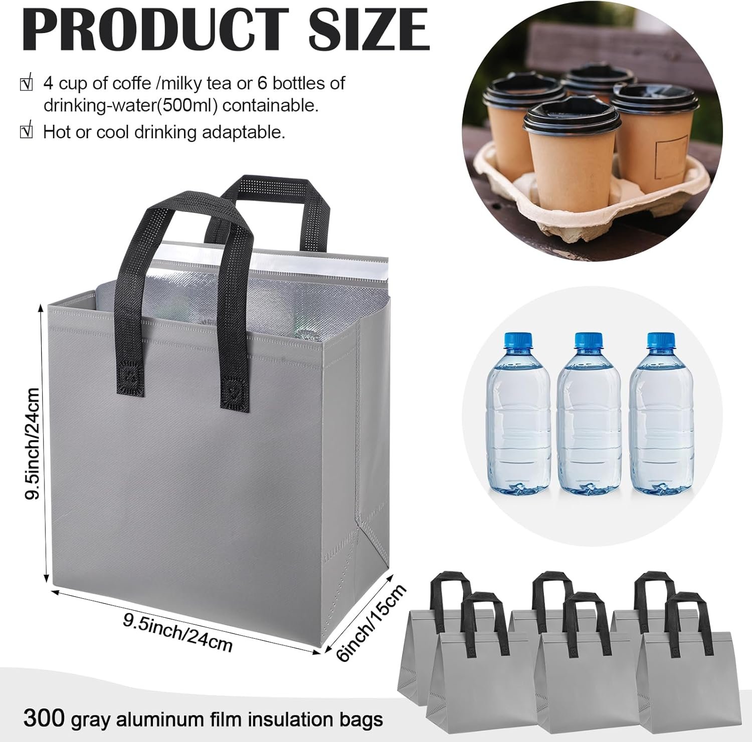Logo Personalizzato Borse Termiche Isolate Confezione da 300 9.5x9.5x6 per Consegne Cibi Caldi Freddi Pizza Caffè Pesce Usa e Getta Ristoranti Catering dal Produttore Marchio Bianco Grigio Logo Personalizzato Borse Termiche Isolate Confezione da 300 9.5x9.5x6 per Consegne Cibi Caldi Freddi Pizza Caffè Pesce Usa e Getta Ristoranti Catering dal Produttore Marchio Bianco Grigio