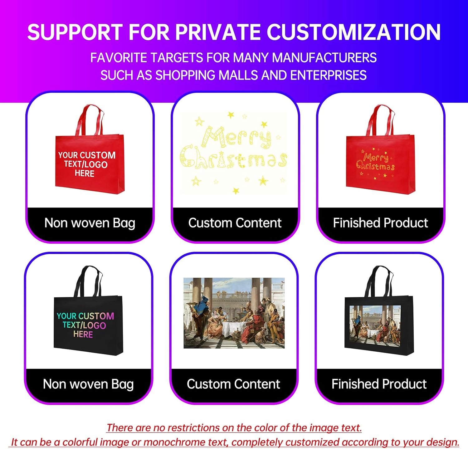 Borse Shopper con Logo Personalizzato Riutilizzabili per la Spesa Promozionali | Marchio Bianco | Confezioni 10/50/100 dal Produttore