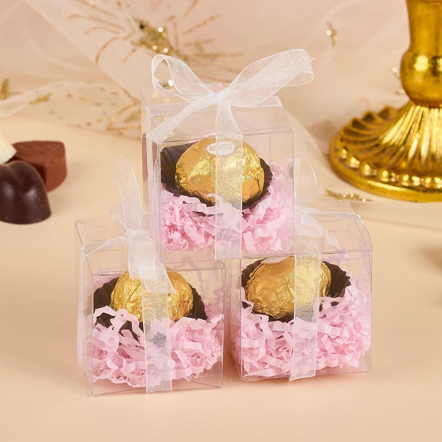 Fornitore Scatoline Trasparenti 2x2x2 Pollici Plastica con Nastri Logo Personalizzato Confezione 100 per Macaron Dolcetti Caramelle Matrimonio Baby Shower Compleanno San Valentino Bomboniere Marchio Bianco Fornitore Scatoline Trasparenti 2x2x2 Pollici Plastica con Nastri Logo Personalizzato Confezione 100 per Macaron Dolcetti Caramelle Matrimonio Baby Shower Compleanno San Valentino Bomboniere Marchio Bianco