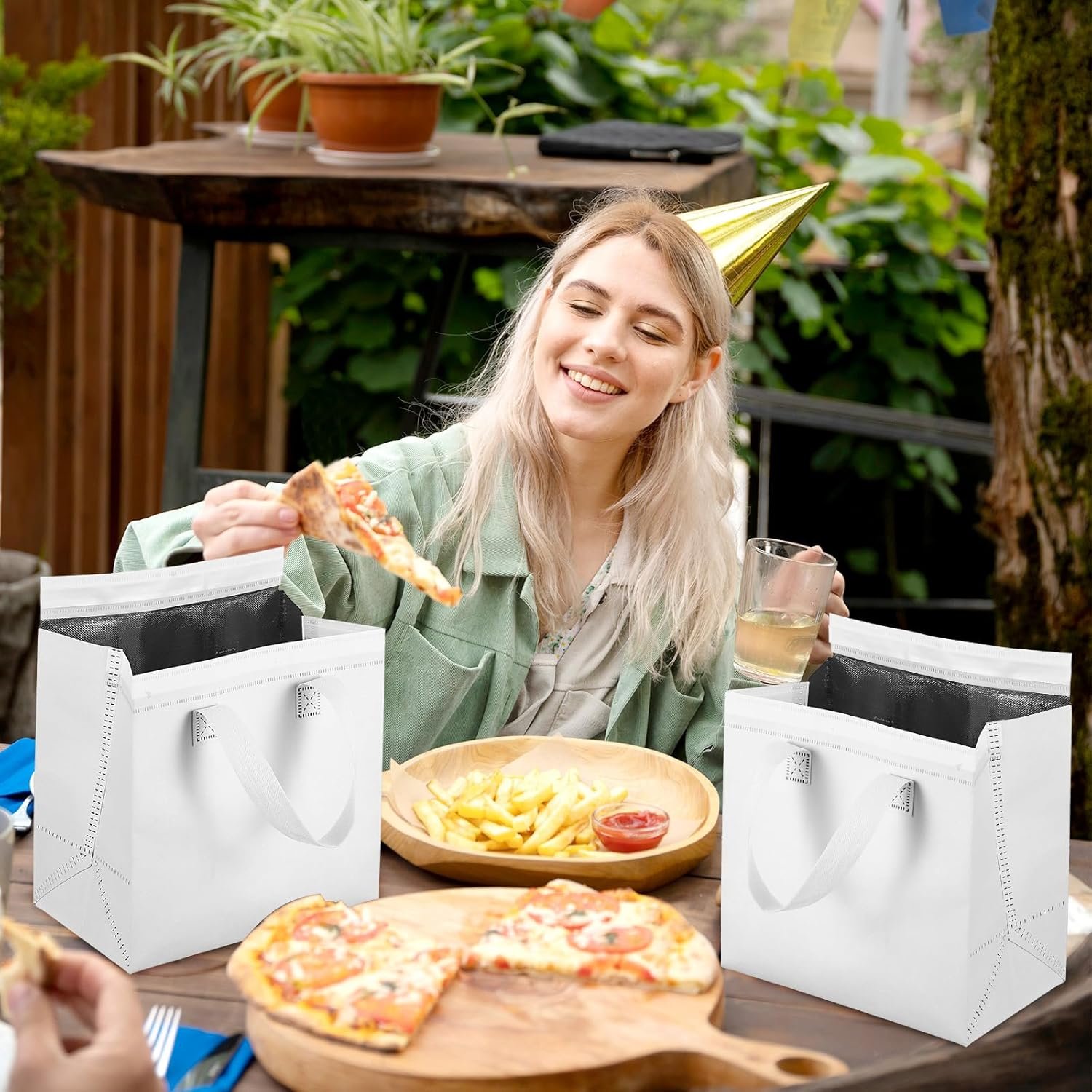 Produttore Borse Termiche Isolate per Asporto Take Away Bulk 20 Pezzi con Logo Personalizzato per Cibo Caldo Freddo Caffè Tè al Latte Pesce Fresco Pizza Delivery Ristoranti Catering Marchio Bianco (23,8 x 15 x 23,8 cm, Bianco) Produttore Borse Termiche Isolate per Asporto Take Away Bulk 20 Pezzi con Logo Personalizzato per Cibo Caldo Freddo Caffè Tè al Latte Pesce Fresco Pizza Delivery Ristoranti Catering Marchio Bianco (23,8 x 15 x 23,8 cm, Bianco)