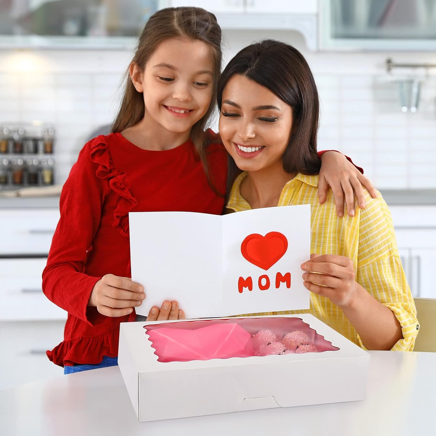Logo Personalizzato confezione da 20 scatole pasticceria con finestra 12