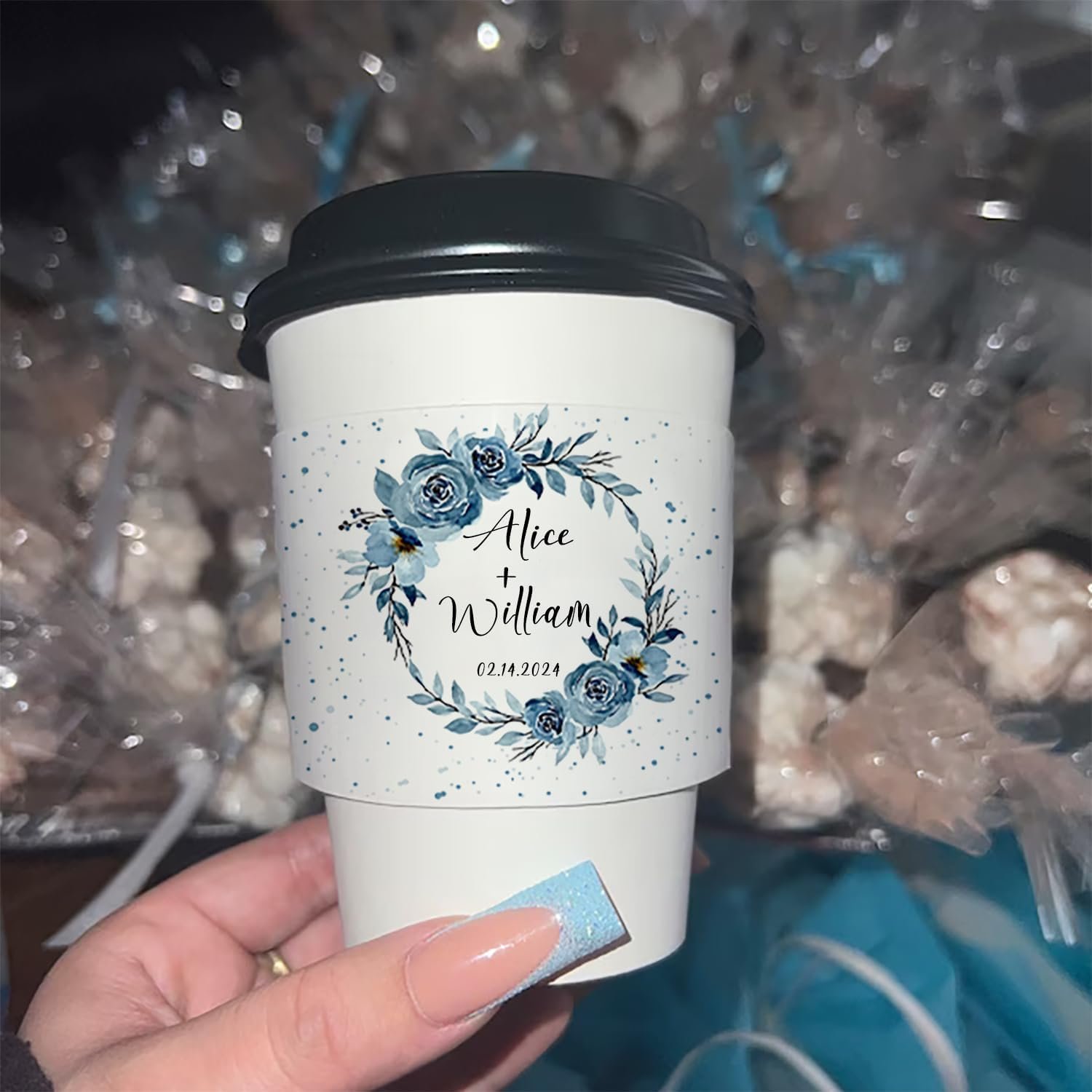 Marchio Bianco Coprivasi Caffè Usa e Getta con Logo Personalizzato per Amanti del Caffè Baby Shower Matrimonio Festa dal Produttore Bianchi Marchio Bianco Coprivasi Caffè Usa e Getta con Logo Personalizzato per Amanti del Caffè Baby Shower Matrimonio Festa dal Produttore Bianchi