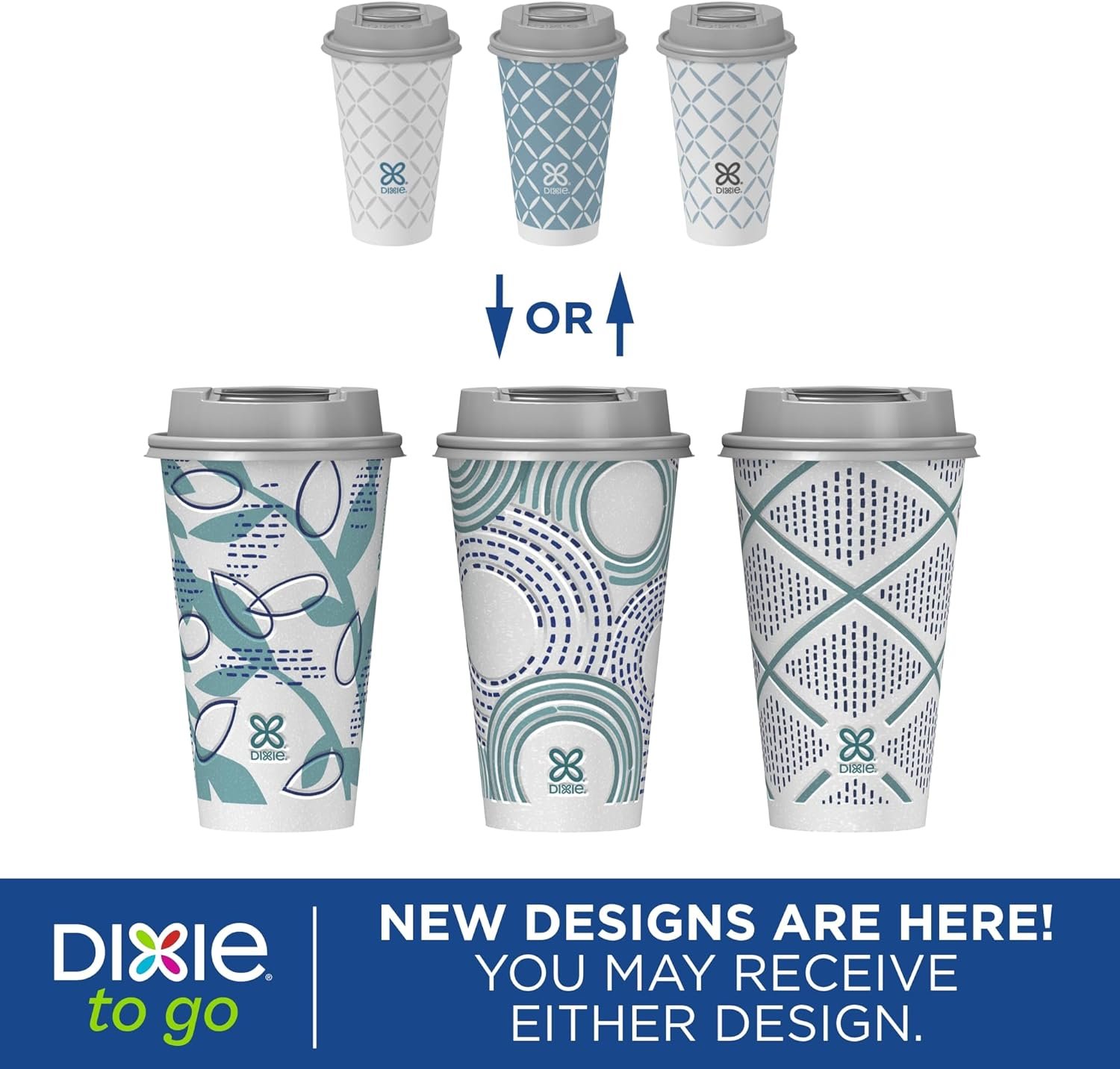 Produttore di tazze da caffè in carta con coperchi 16 oz con logo personalizzato, confezione da 108 pezzi (6 pacchi da 18), marchio bianco monouso isolate termicamente per bevande calde o fredde da asporto