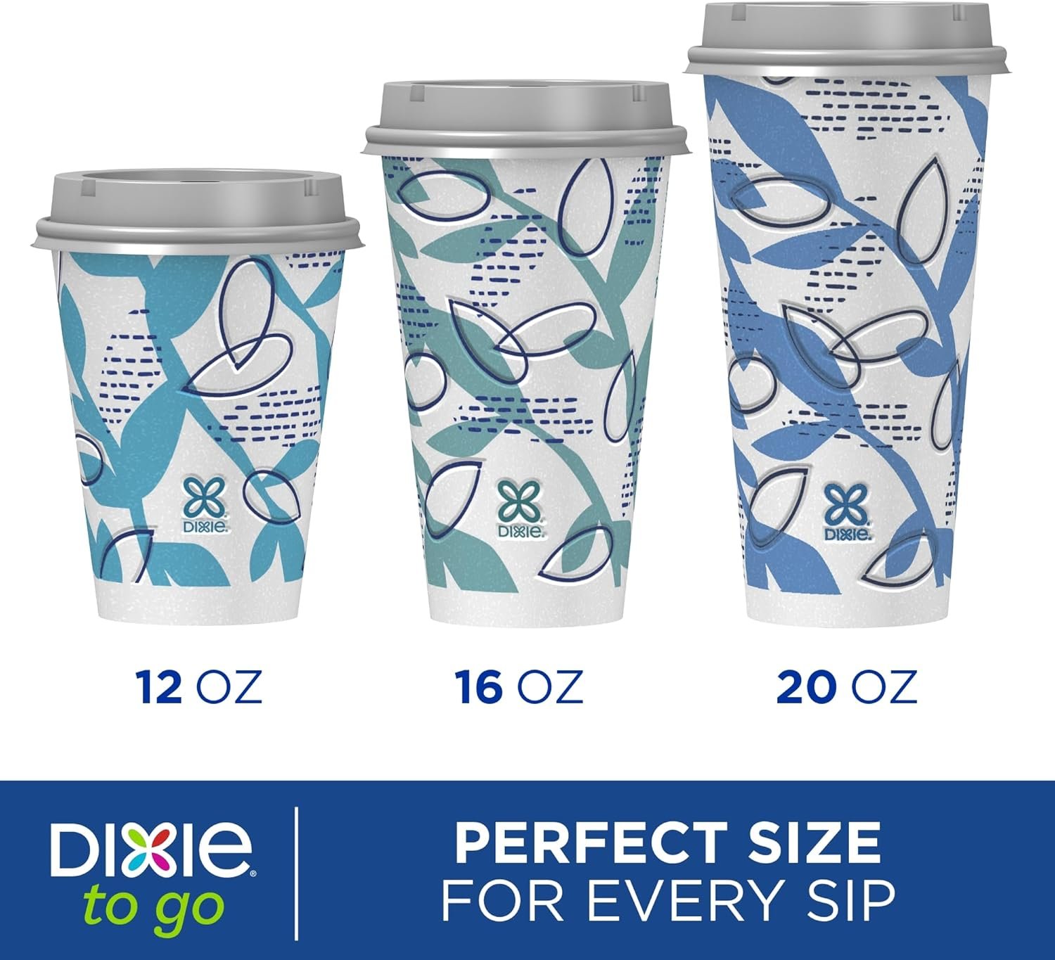 Marchio Bianco Tazze di Carta per Caffè con Coperchi 12 oz 156 Pezzi (6 Confezioni da 26), Logo Personalizzato Monouso Isolate per Bevande Calde o Fredde dal Fornitore