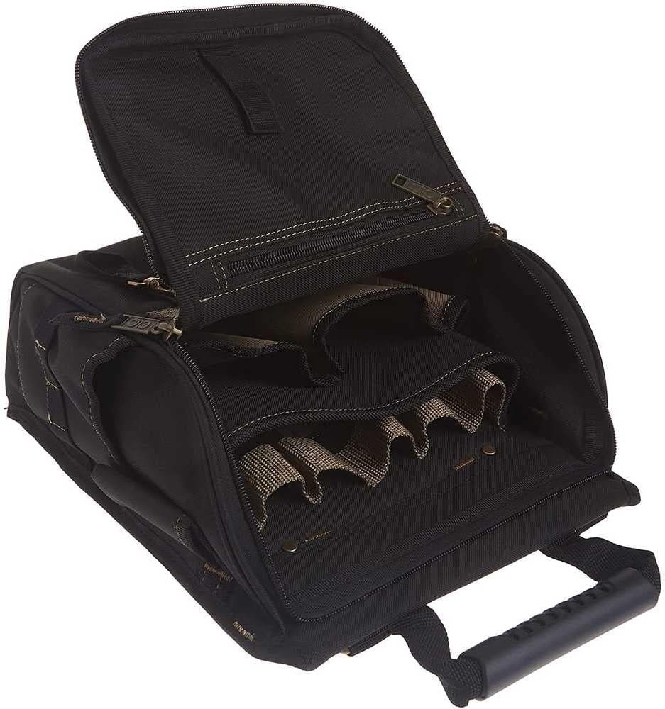 Logo Personalizzato Fondina Attrezzi per Elettricisti Professionali 1509 con Cerniera 21 Tasche Nera dal Produttore Marchio Bianco Logo Personalizzato Fondina Attrezzi per Elettricisti Professionali 1509 con Cerniera 21 Tasche Nera dal Produttore Marchio Bianco