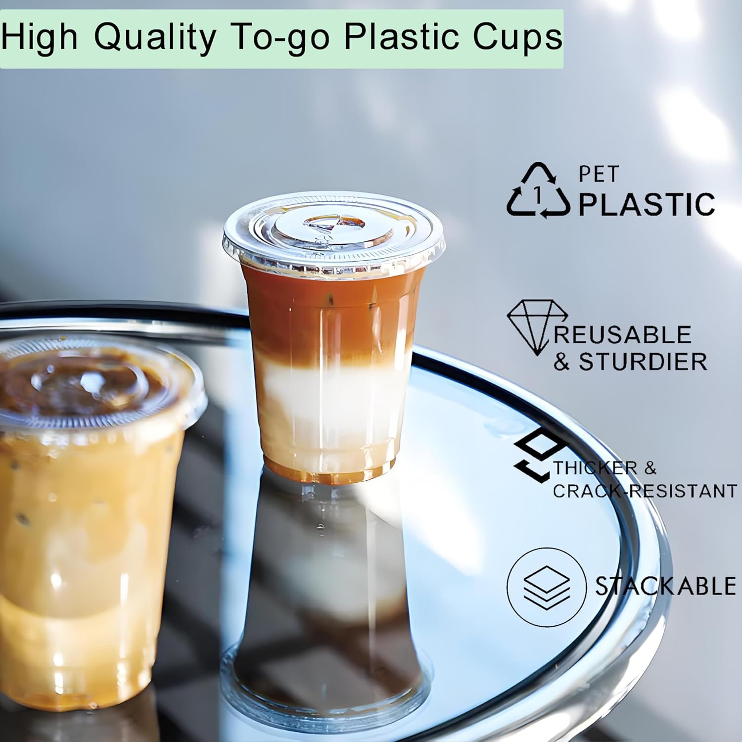 Logo Personalizzato Bicchieri Plastica Trasparente Coperchi Cannucce Set Marchio Bianco Monouso Asporto Caffè Ghiacciato Bevande Fredde 12oz Fornitore