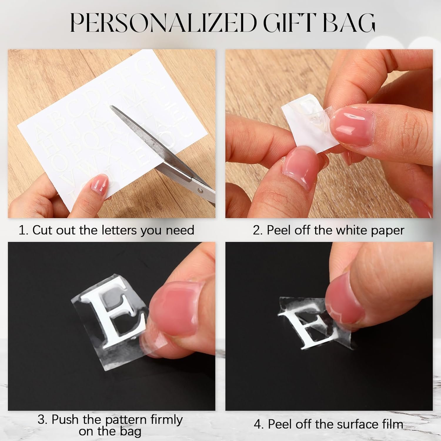 Logo Personalizzato Sacchetti Regalo Neri Confezione da 6 Personalizzati per Testimoni di Nozze con Adesivi Nome Maniglia Fiocco Nastro 5 Sensi Benvenuto Matrimonio Proposta Addio Celibato Compleanno Fornitore all'Ingrosso Marchio Bianco