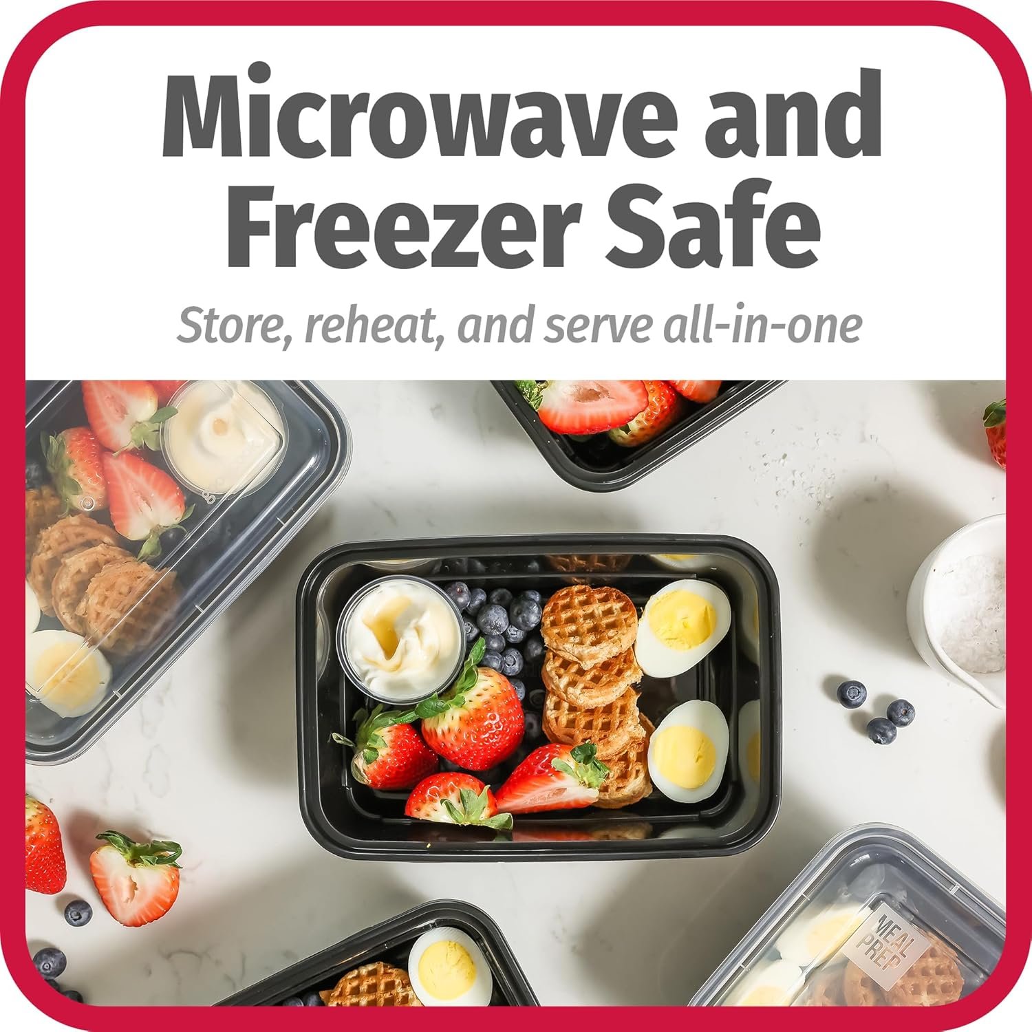 Marchio Bianco Contenitori Meal Prep Singolo con Logo Personalizzato dal Fornitore
