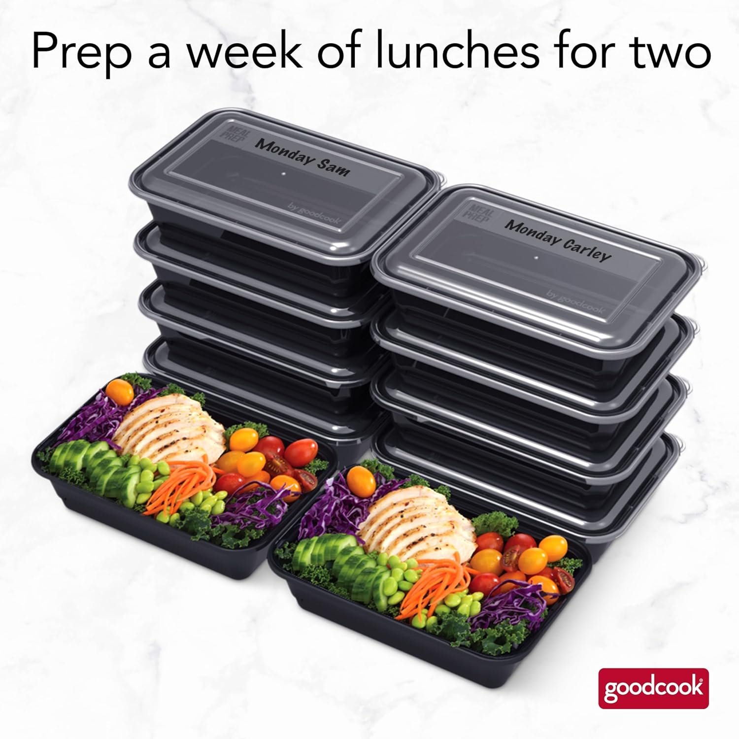 Marchio Bianco Contenitori Meal Prep Singolo con Logo Personalizzato dal Fornitore