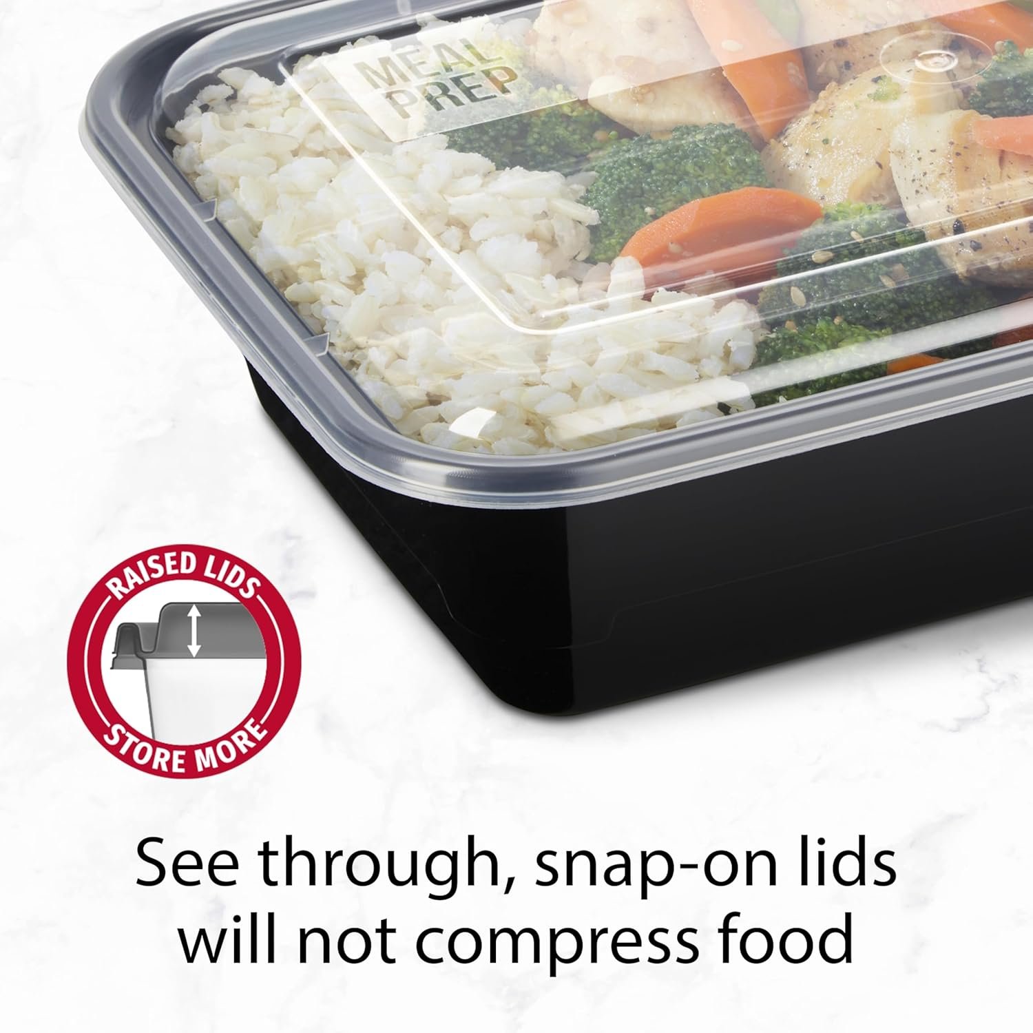Marchio Bianco Contenitori Meal Prep Singolo con Logo Personalizzato dal Fornitore