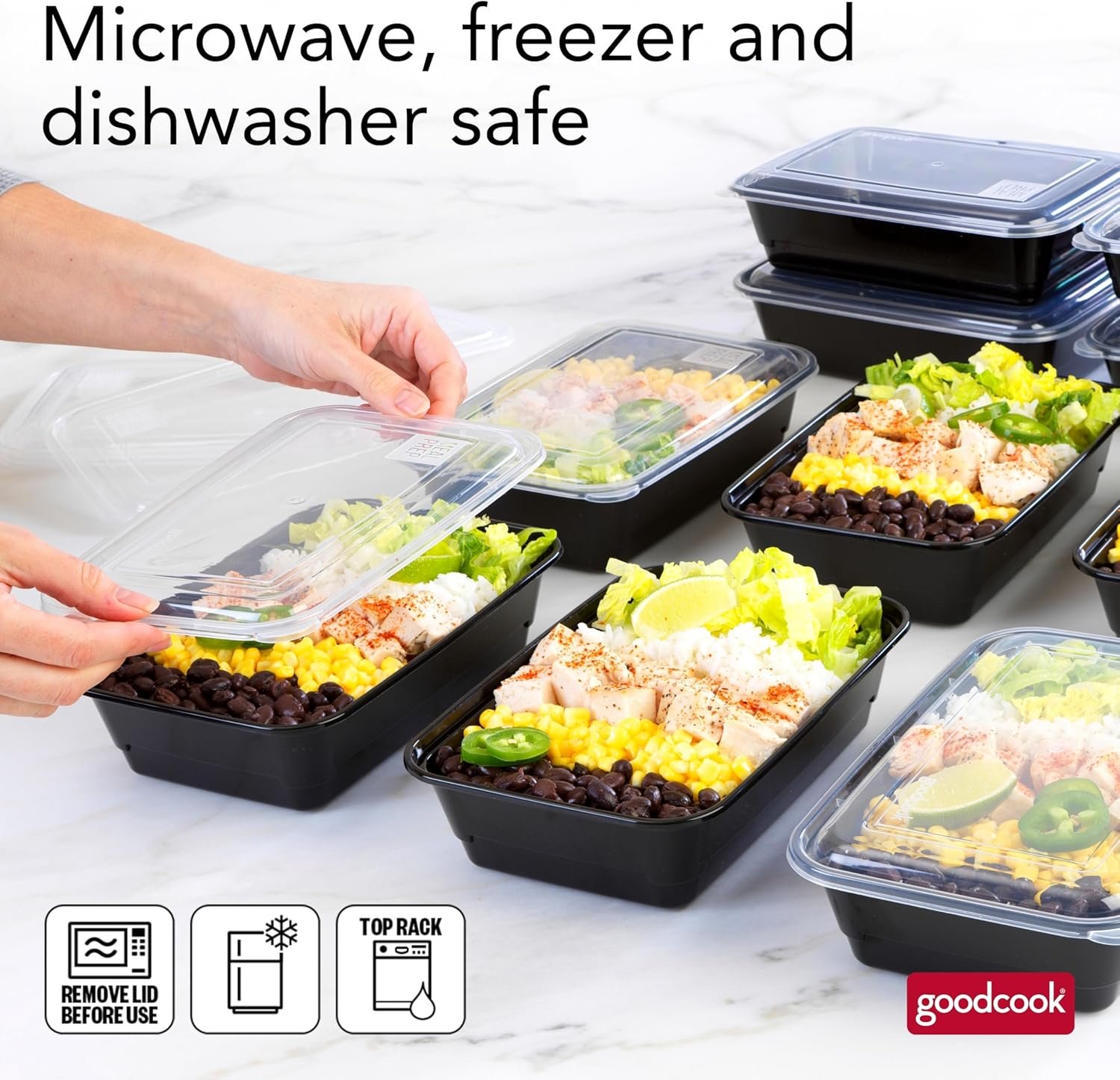 Marchio Bianco Contenitori Meal Prep Singolo con Logo Personalizzato dal Fornitore