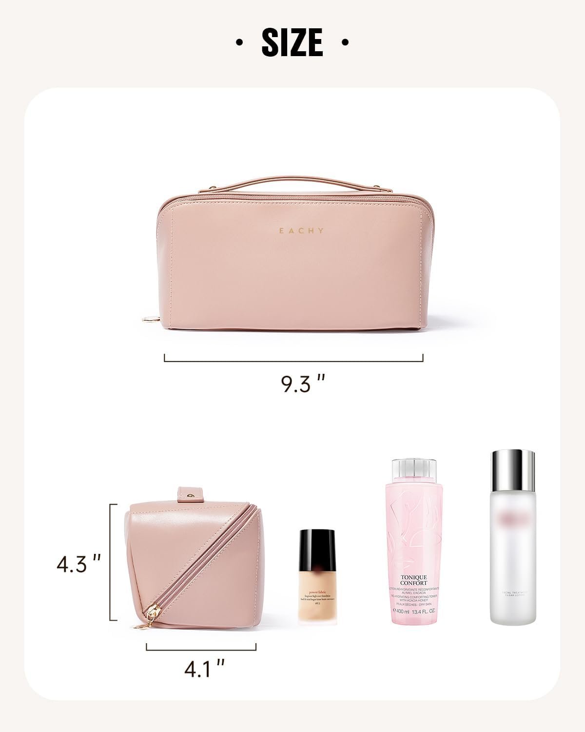 Produttore borse trucco da viaggio con logo personalizzato grande capacità cosmetica per donne impermeabile pelle PU apertura piatta marchio bianco