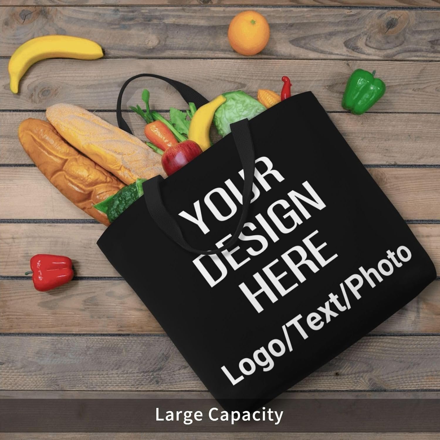 Marchio Bianco Borse Tote Canvas con Logo Personalizzato personalizzabili foto testo per donna dal Produttore