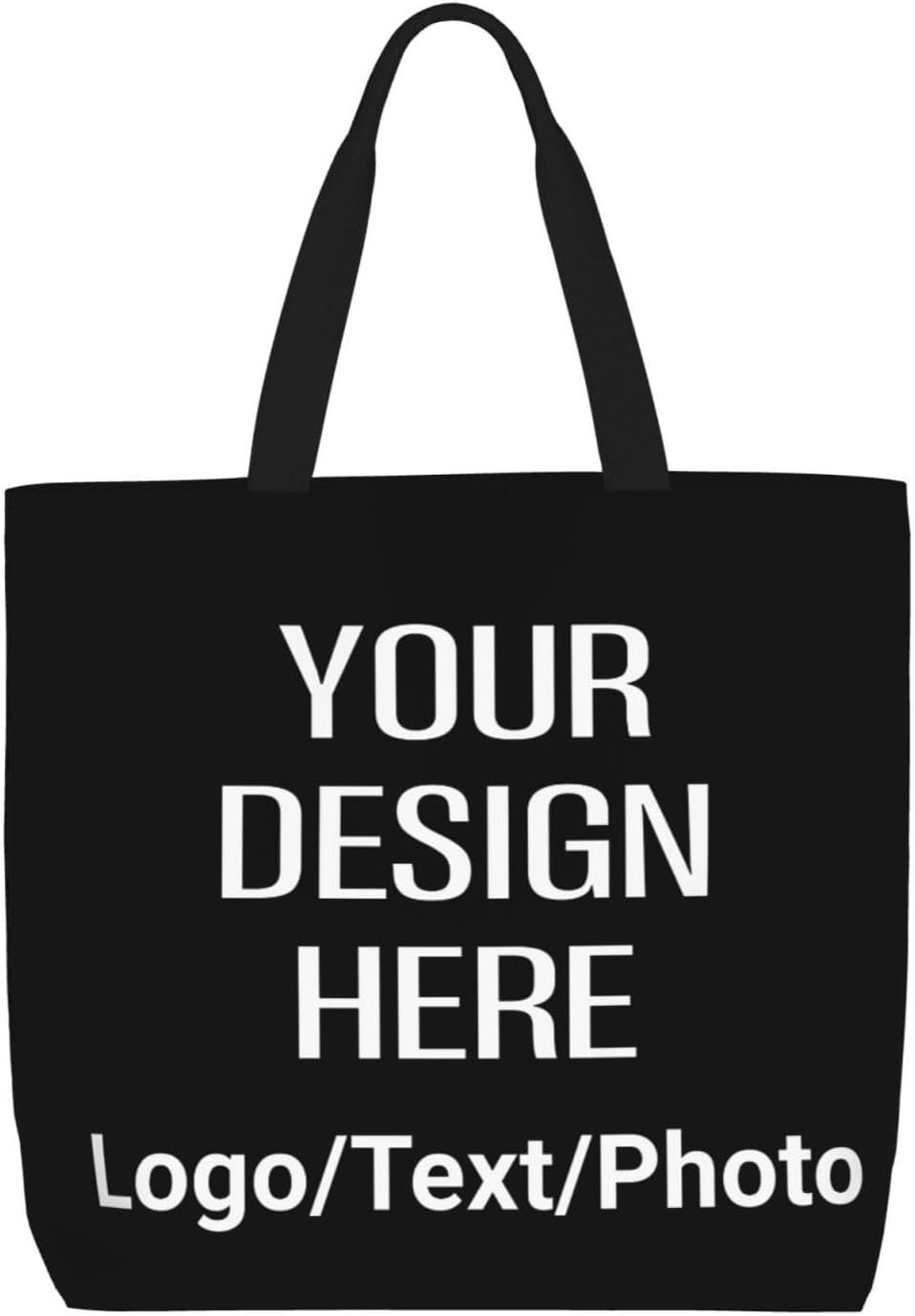 Marchio Bianco Borse Tote Canvas con Logo Personalizzato personalizzabili foto testo per donna dal Produttore