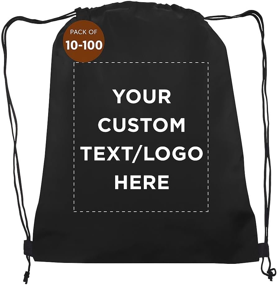 Marchio Bianco Zaini a Zainetto con Cordoncino in Tessuto Non Tessuto con Logo Personalizzato in Set da 10/50/100 dal Produttore