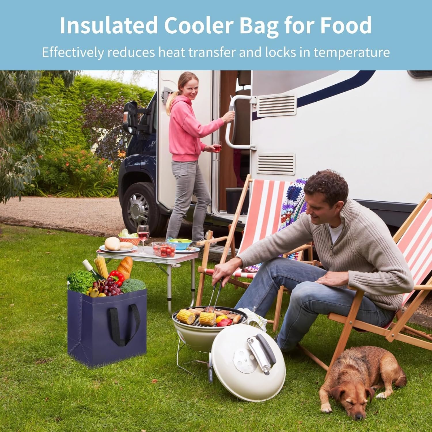 Fornitore 50 pz Borse Isotermiche Isolate con Logo Personalizzato Grandi Termiche con Rivestimento Alluminio Chiusura Adesiva Marchio Bianco Impermeabili Portatili per Picnic Campeggio Pranzo Consegne Pasti Outdoor Shopping