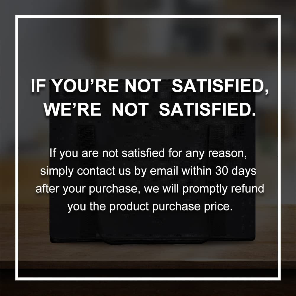 Logo Personalizzato Confezione da 2 Borse Termiche Isolanti Riutilizzabili Robuste Tote Extra Large Nere Pieghevoli per Alimenti Surgelati Conservazione a Freddo Cooler da Viaggio Trasporto Spesa e Consegna Cibi Caldi da Produttore con Marchio Bianco