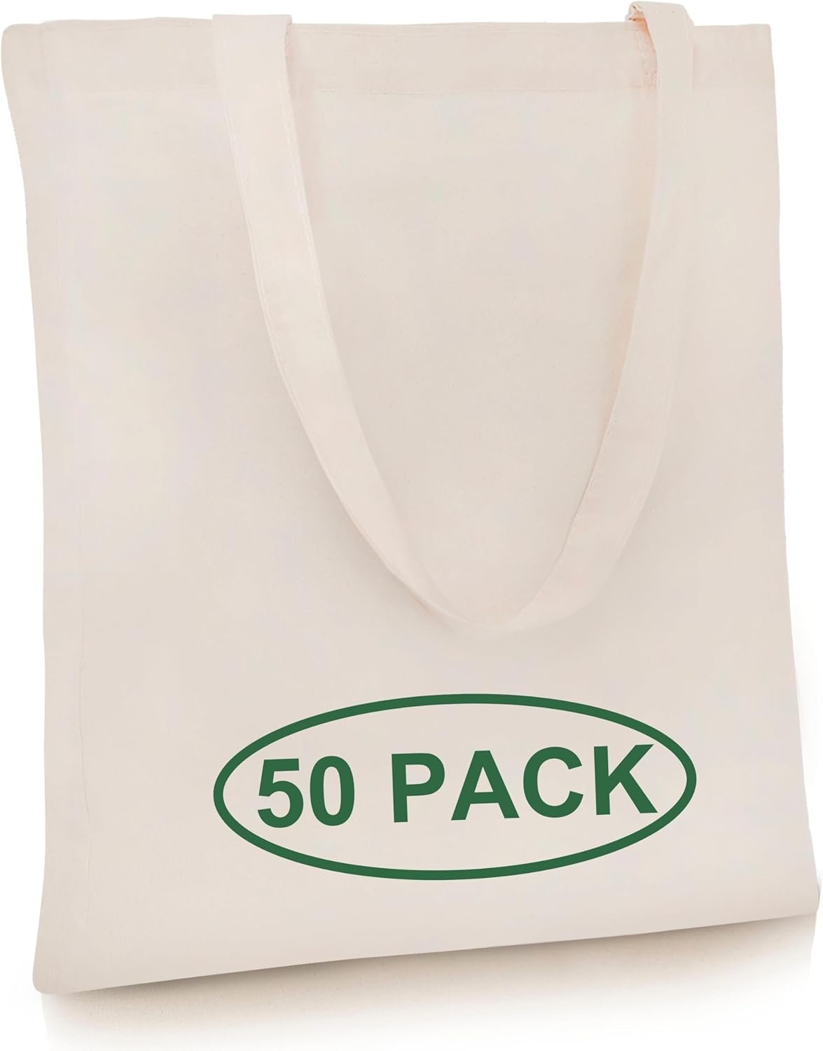 Fornitore Borse Tote Canvas Confezione da 50 Leggere allIngrosso Medie Riutilizzabili per Spesa Pubblicità Fai da Te Artigianato Pittura Ricamo con Logo Personalizzato Marchio Bianco