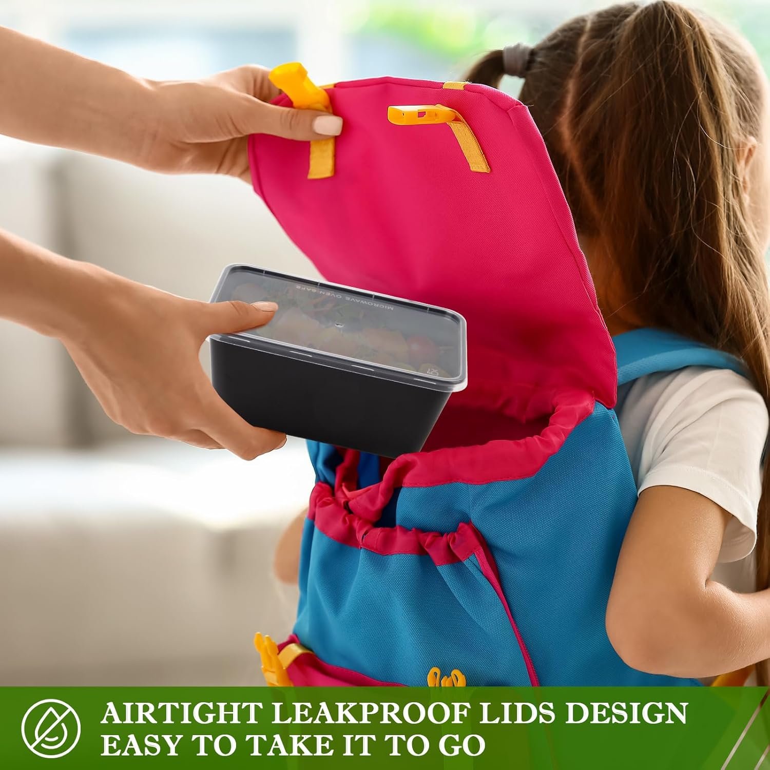 Contenitori Meal Prep con Logo Personalizzato 50 Pz 34oz 1000ml con Coperchi Riutilizzabili Monouso Asporto dal Fornitore Senza BPA Impilabili Adatti Microonde Congelatore Marchio Bianco