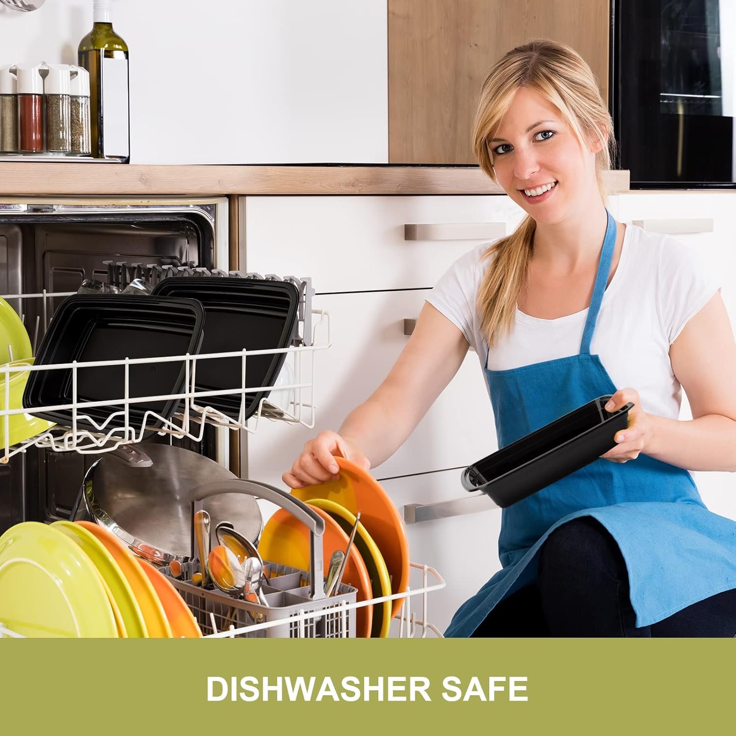 Logo Personalizzato - Confezione da 15 Contenitori Meal Prep 32oz Marchio Bianco in Plastica Riutilizzabili Ermetici con Coperchi Senza BPA per Microonde/Lavastoviglie/Congelatore dal Produttore