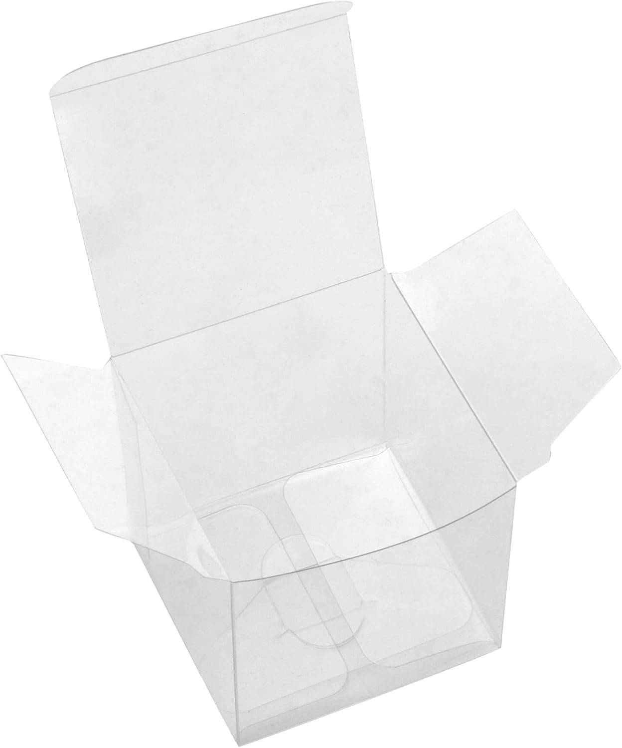 Marchio Bianco 50 Pz Scatole Regalo in Plastica Trasparente 4 x 4 x 4 Pollici Logo Personalizzato per Favori Matrimonio Festa Baby Shower Ringraziamento Natale Fornitore