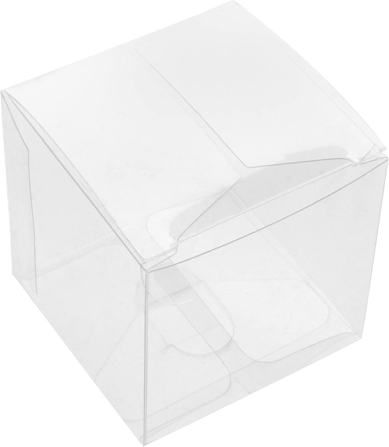 Marchio Bianco 50 Pz Scatole Regalo in Plastica Trasparente 4 x 4 x 4 Pollici Logo Personalizzato per Favori Matrimonio Festa Baby Shower Ringraziamento Natale Fornitore