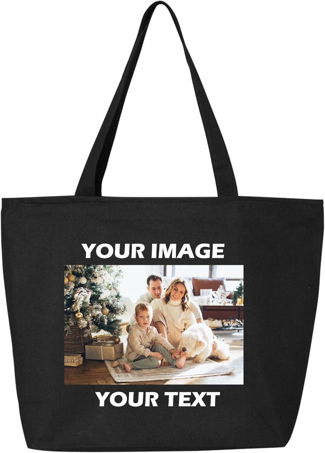Fabbrica Borse Tote Canvas Personalizzate con Logo Personalizzato Foto e Testo Regalo per Proprietari di Cani e Gatti Marchio Bianco