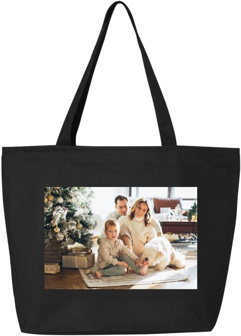 Fabbrica Borse Tote Canvas Personalizzate con Logo Personalizzato Foto e Testo Regalo per Proprietari di Cani e Gatti Marchio Bianco