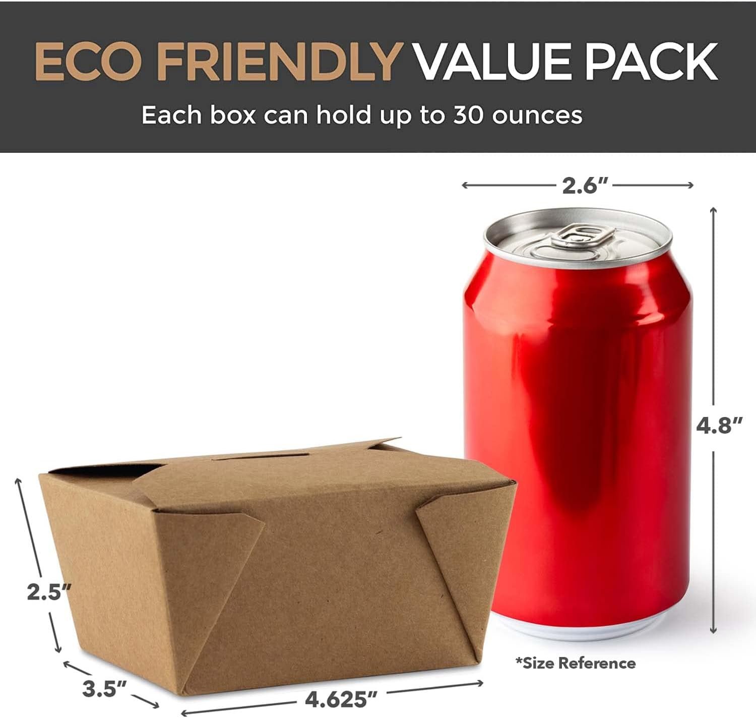 Logo Personalizzato Scatole da Asporto Microondabili Marrone Kraft 30 oz (50 Pezzi) Resistenti a Perdite e Grassi Marchio Bianco per Ristoranti Catering e Feste dal Produttore