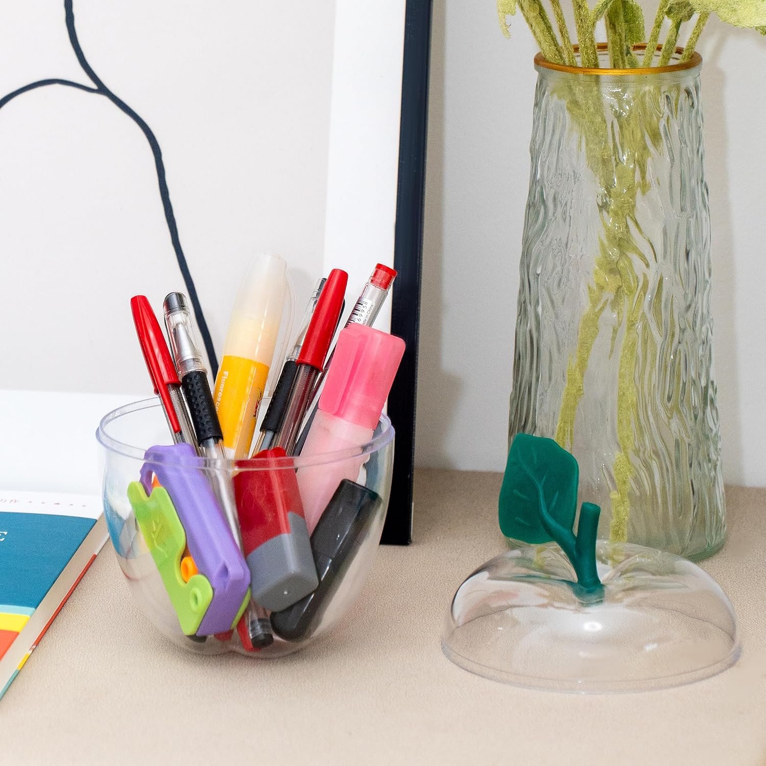 Produttore Contenitori Mela Trasparenti Grandi con Carte Bianche e Logo Personalizzato Scatola Regalo Plastica Barattolo Caramelle per Regali Insegnanti Ritorno Scuola Bomboniere Matrimonio Decorazioni Natale Marchio Bianco Confezione da 2