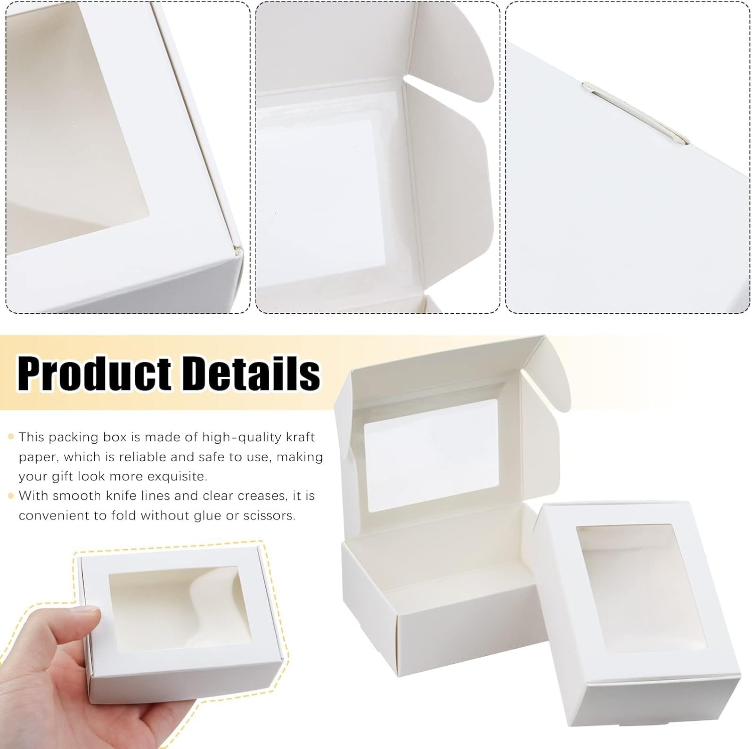 Logo Personalizzato 50 Pz Scatolette Mini Kraft con Finestra 8,5x6x3 cm per Sapone Fatto in Casa Marchio Bianco Scatole Carta Bianca all'Ingrosso Caramelle Biscotti Bomboniere Festa della Mamma Fornitore Logo Personalizzato 50 Pz Scatolette Mini Kraft con Finestra 8,5x6x3 cm per Sapone Fatto in Casa Marchio Bianco Scatole Carta Bianca all'Ingrosso Caramelle Biscotti Bomboniere Festa della Mamma Fornitore