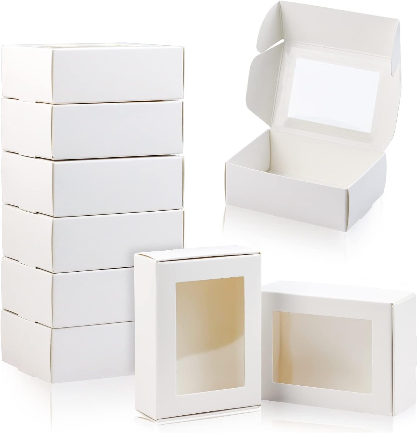 Logo Personalizzato 50 Pz Scatolette Mini Kraft con Finestra 8,5x6x3 cm per Sapone Fatto in Casa Marchio Bianco Scatole Carta Bianca all'Ingrosso Caramelle Biscotti Bomboniere Festa della Mamma Fornitore Logo Personalizzato 50 Pz Scatolette Mini Kraft con Finestra 8,5x6x3 cm per Sapone Fatto in Casa Marchio Bianco Scatole Carta Bianca all'Ingrosso Caramelle Biscotti Bomboniere Festa della Mamma Fornitore